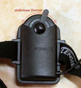 Stufenloser Dimmer der LED Lenser H7R