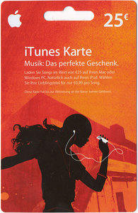 iTunes Karte 25 Euro