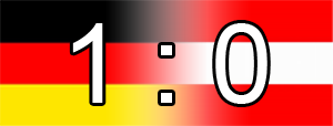 Österreich gegen Deutschland - 0 : 1